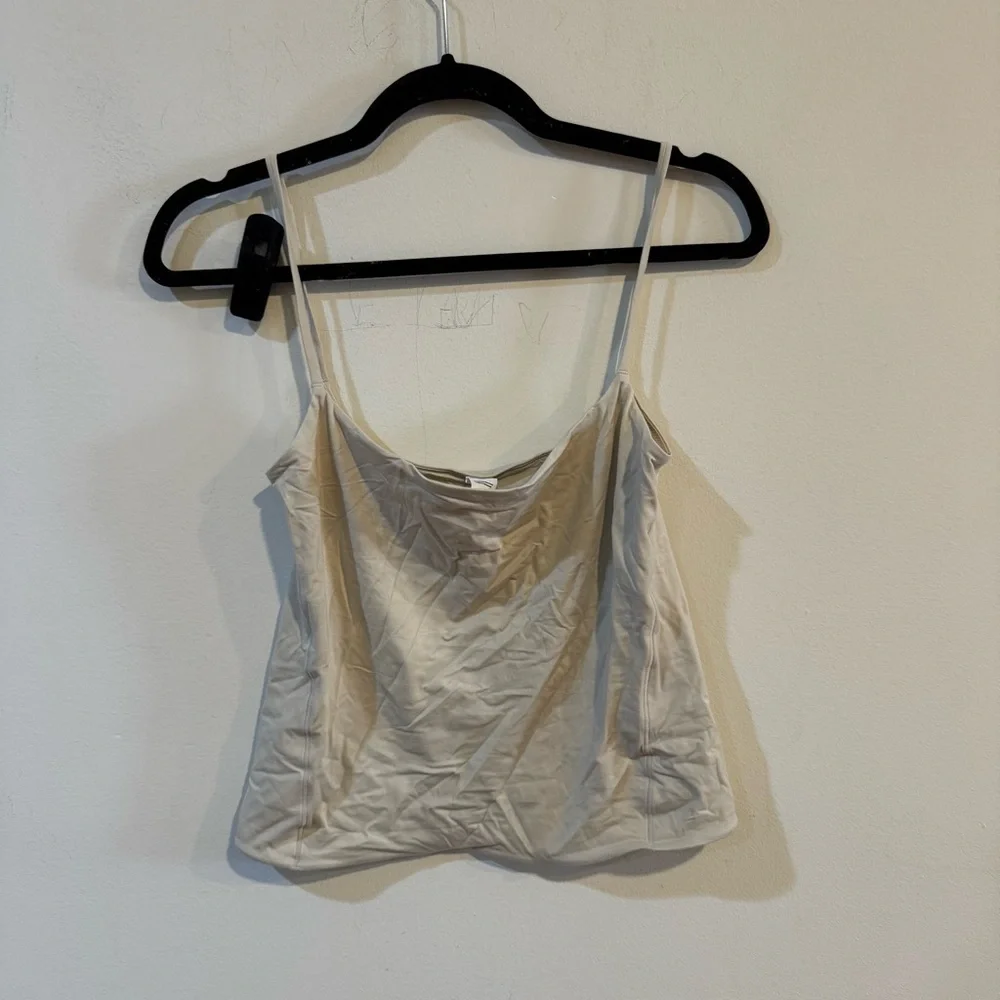 Lululemon Wundermost Ultra-Soft Nulu Spaghetti-Strap Cami Tank Top Mojave tan - Picture 2 of 6